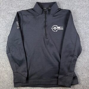 Nike Golf 1/4 Zip Pullover Mens L Black Waste Management Open TPC Scottsdale
